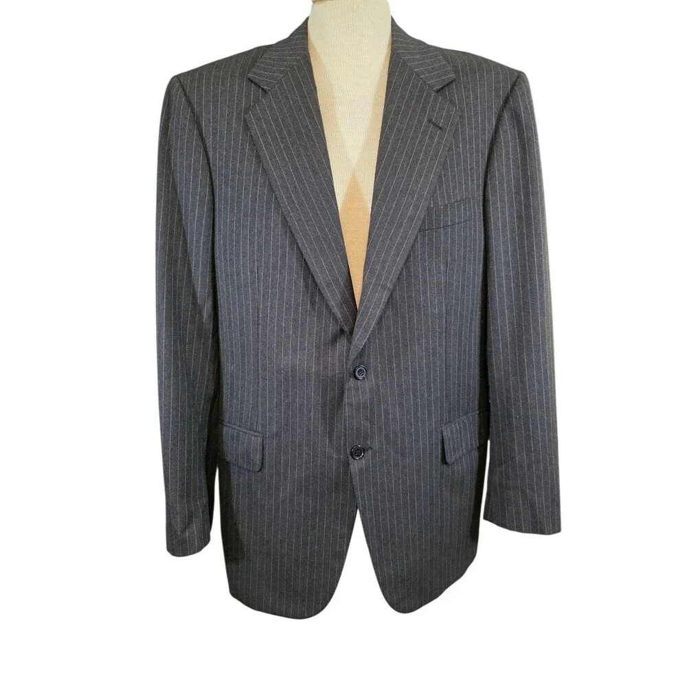 BRIONI Blazer Mens 42R Blue Fine Wool ADRIANO 2 Button Sport Coat Career Preppy